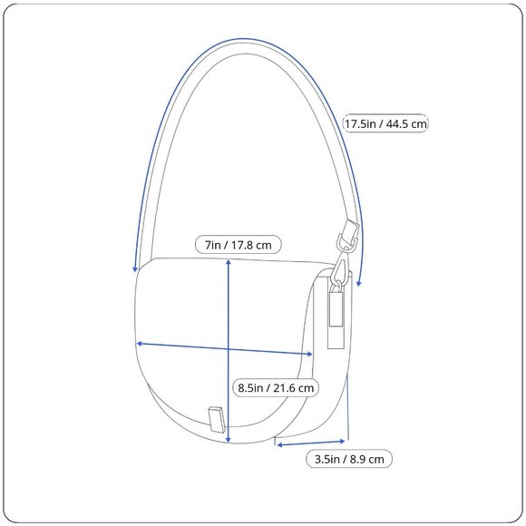 Fossil Women’s Brown Leather Flap Closure Adjustable Strap Crossbody Bag - Picture 14 of 14